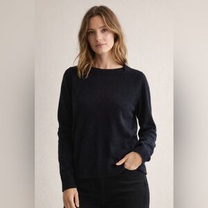 Eric Bompard cachemire Classic Crewneck Women's Sweater in Navy black